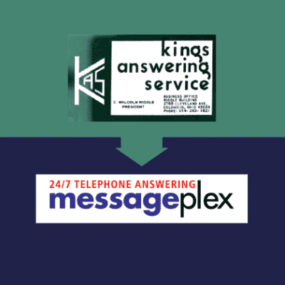 Kings Answering Service and Messageplex Logos