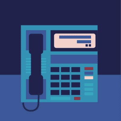 Digital telephone illustration